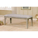 DIOCLES Silver/Light Gray Bench - U&U Home Budget Furniture (Carteret, NJ)