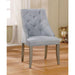 DIOCLES Silver/Light Gray Side Chair (2/CTN) - U&U Home Budget Furniture (Carteret, NJ)