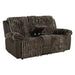 Dionysus Manual Reclining Loveseat Brown - U&U Home Budget Furniture (Carteret, NJ)