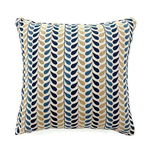 DROPP 18" X 18" Pillow, Blue & Yellow (2/CTN) - U&U Home Budget Furniture (Carteret, NJ)