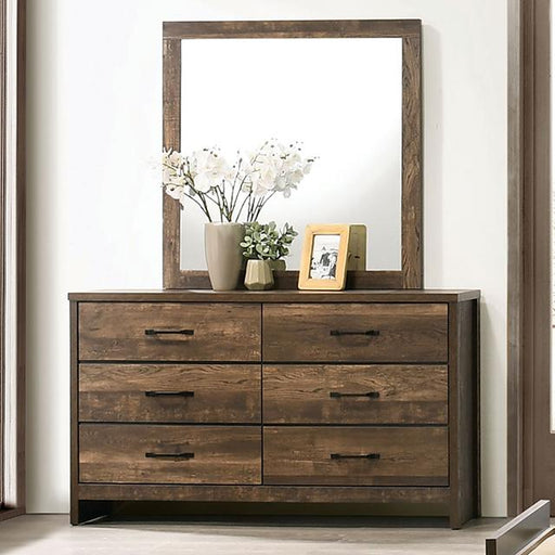 DUCKWORTH Dresser, Light Walnut - U&U Home Budget Furniture (Carteret, NJ)