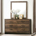 DUCKWORTH Dresser, Light Walnut - U&U Home Budget Furniture (Carteret, NJ)