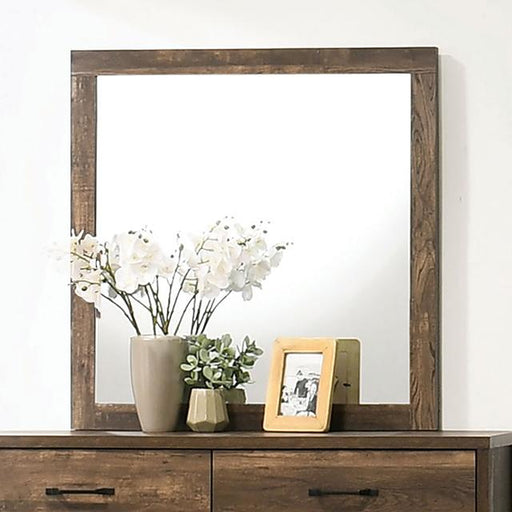 DUCKWORTH Mirror, Light Walnut - U&U Home Budget Furniture (Carteret, NJ)