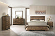 DUCKWORTH Mirror, Light Walnut - U&U Home Budget Furniture (Carteret, NJ)