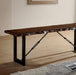 Dulce Walnut Bench - U&U Home Budget Furniture (Carteret, NJ)