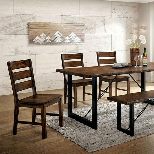 Dulce Dining Table Set Bench - U&U Home Budget Furniture (Carteret, NJ)