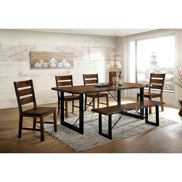 Dulce Walnut Side Chair (2/CTN) - U&U Home Budget Furniture (Carteret, NJ)