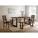 Dulce Dining Table Set Bench - U&U Home Budget Furniture (Carteret, NJ)