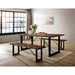 Dulce Dining Table Set Bench - U&U Home Budget Furniture (Carteret, NJ)