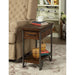 Dundalk Dark Oak Side Table - U&U Home Budget Furniture (Carteret, NJ)