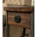 Dundalk Dark Oak Side Table - U&U Home Budget Furniture (Carteret, NJ)