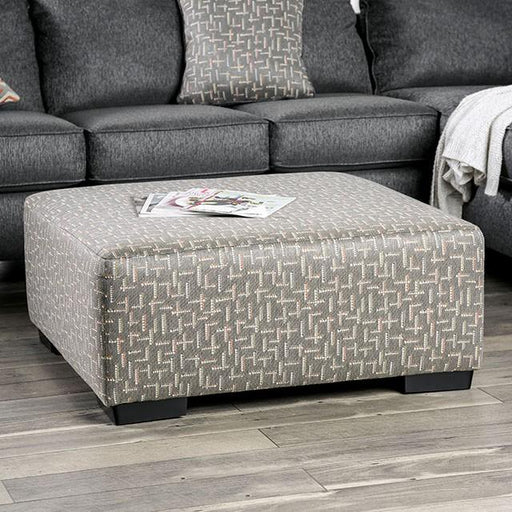 Earl Gray Ottoman - U&U Home Budget Furniture (Carteret, NJ)