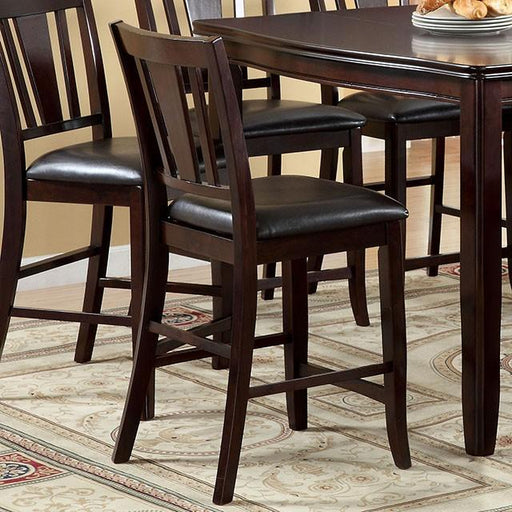 Edgewood II Espresso Counter Ht. Chair (2/CTN) - U&U Home Budget Furniture (Carteret, NJ)
