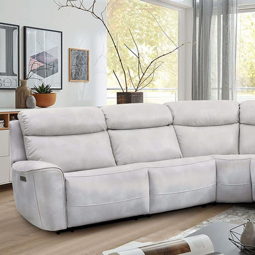 EDMONDUS Power Sectional, Light Taupe - U&U Home Budget Furniture (Carteret, NJ)