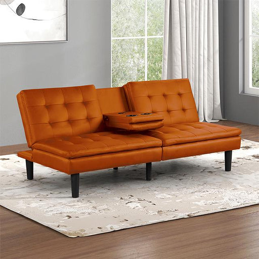 Eidsberg Futon Sofa Bed Orange, Grey, Brown, & Black - U&U Home Budget Furniture (Carteret, NJ)
