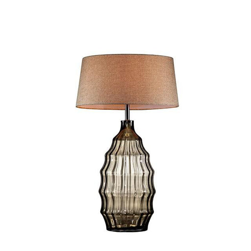 Elen Olive 28"H Olive Glass Table Lamp - U&U Home Budget Furniture (Carteret, NJ)