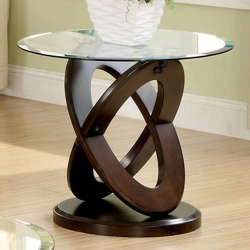 Atwood II Dark Walnut End Table - U&U Home Budget Furniture (Carteret, NJ)