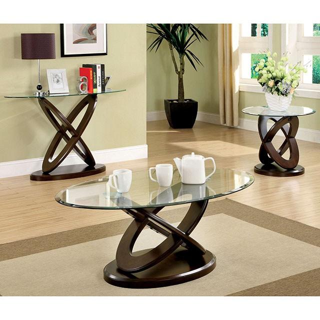 Atwood II Dark Walnut End Table - U&U Home Budget Furniture (Carteret, NJ)