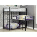 Aubrey Sand Black Twin Triple Decker Bed - U&U Home Budget Furniture (Carteret, NJ)