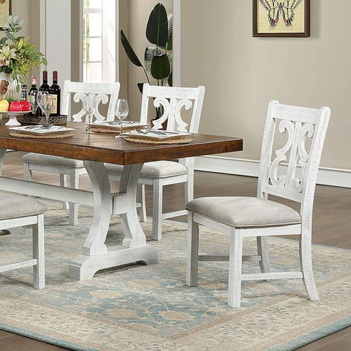 Auletta Transitional Dining Table Round & Squre - U&U Home Budget Furniture (Carteret, NJ)