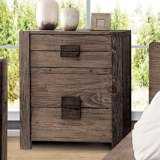 AVEIRO Rustic Natural Tone Chest - U&U Home Budget Furniture (Carteret, NJ)
