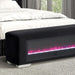 Elnath Bench w/ Visual Crystal Fireplace - U&U Home Budget Furniture (Carteret, NJ)
