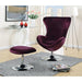 Eloise Purple Accent Chair w/ Ottoman - U&U Home Budget Furniture (Carteret, NJ)