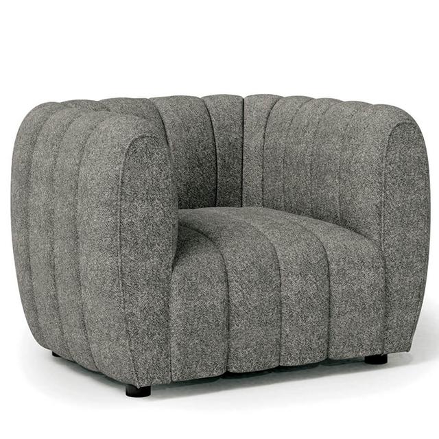 AVERSA Chair, Black, Gray, & White - U&U Home Budget Furniture (Carteret, NJ)
