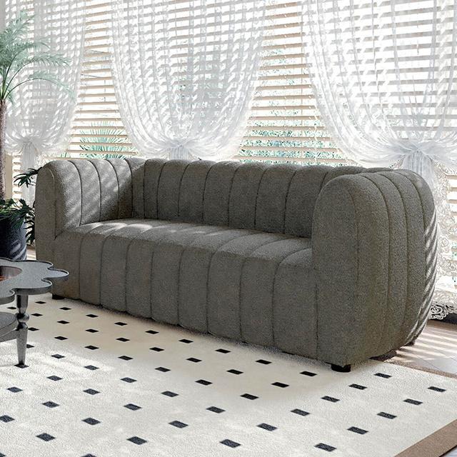 AVERSA Loveseat, Black, Gray, & White - U&U Home Budget Furniture (Carteret, NJ)
