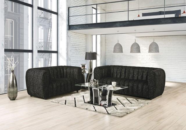 AVERSA Sofa, Black, Gray, & White - U&U Home Budget Furniture (Carteret, NJ)