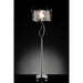 Elva Silver/Chrome Floor Lamp, Double Shade - U&U Home Budget Furniture (Carteret, NJ)