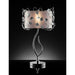 Elva Silver/Chrome Table Lamp, Double Shade - U&U Home Budget Furniture (Carteret, NJ)
