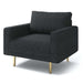 ELVERUM Chair, Black - U&U Home Budget Furniture (Carteret, NJ)