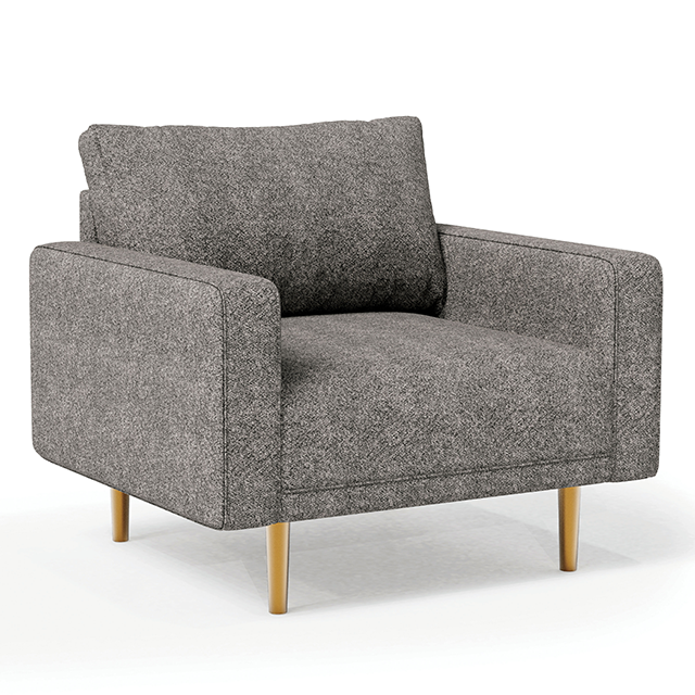 ELVERUM Chair, Charcoal Gray - U&U Home Budget Furniture (Carteret, NJ)