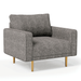 ELVERUM Chair, Charcoal Gray - U&U Home Budget Furniture (Carteret, NJ)