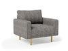 ELVERUM Chair, Charcoal Gray - U&U Home Budget Furniture (Carteret, NJ)