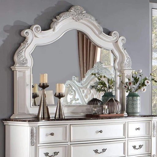 ESPARANZA Mirror, Pearl White - U&U Home Budget Furniture (Carteret, NJ)