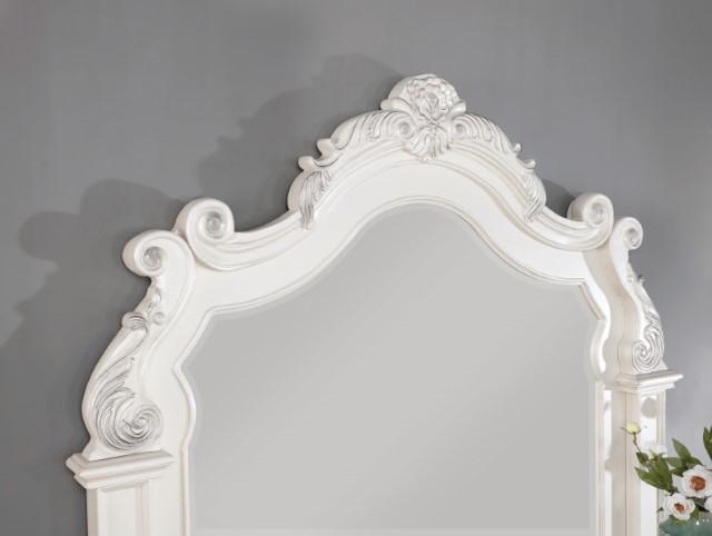 ESPARANZA Mirror, Pearl White - U&U Home Budget Furniture (Carteret, NJ)