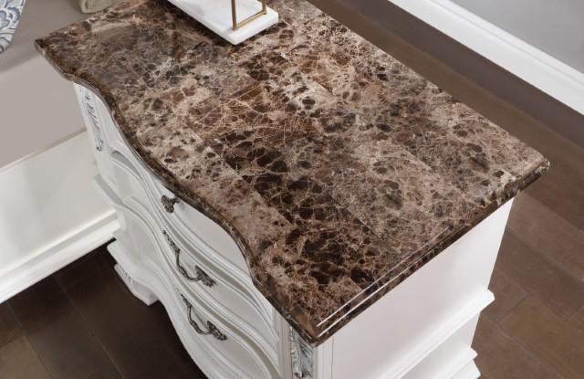 ESPARANZA Night Stand, Pearl White - U&U Home Budget Furniture (Carteret, NJ)