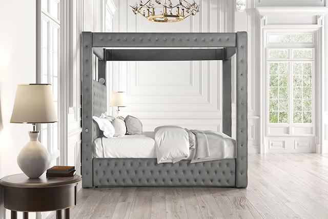 Etherea E.King & Queen Bed - U&U Home Budget Furniture (Carteret, NJ)