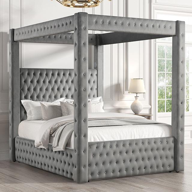 Etherea E.King & Queen Bed - U&U Home Budget Furniture (Carteret, NJ)