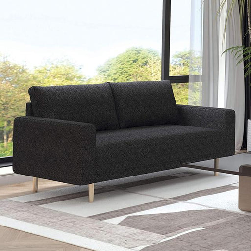 ELVERUM Loveseat, Black - U&U Home Budget Furniture (Carteret, NJ)
