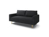 ELVERUM Loveseat, Black - U&U Home Budget Furniture (Carteret, NJ)