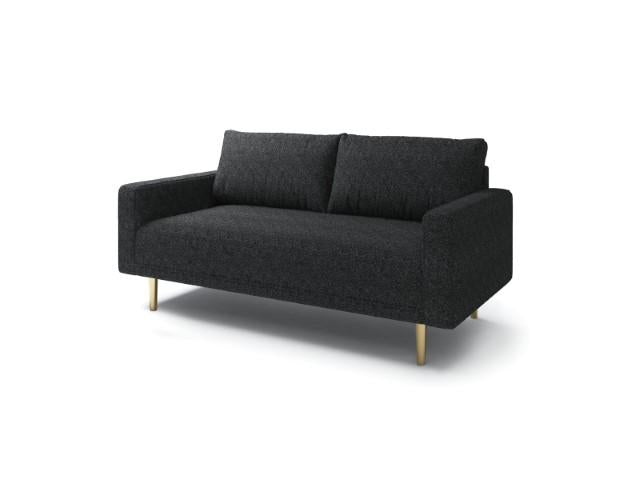 ELVERUM Loveseat, Black - U&U Home Budget Furniture (Carteret, NJ)