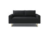 ELVERUM Loveseat, Black - U&U Home Budget Furniture (Carteret, NJ)