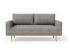 ELVERUM Loveseat, Charcoal Gray - U&U Home Budget Furniture (Carteret, NJ)