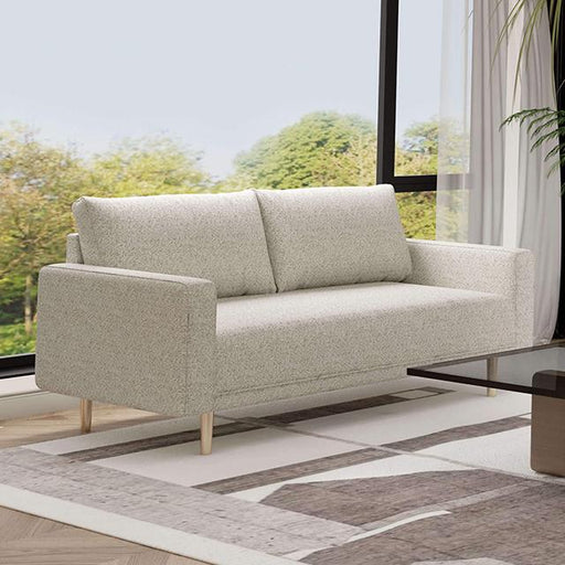 ELVERUM Loveseat, Off-White - U&U Home Budget Furniture (Carteret, NJ)
