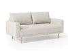 ELVERUM Loveseat, Off-White - U&U Home Budget Furniture (Carteret, NJ)