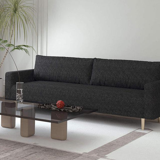 ELVERUM Sofa, Black - U&U Home Budget Furniture (Carteret, NJ)