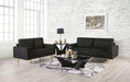 ELVERUM Sofa, Black - U&U Home Budget Furniture (Carteret, NJ)